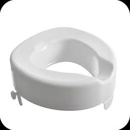 Toilet Seat Risers (3 sizes 2”, 4” & 6”)